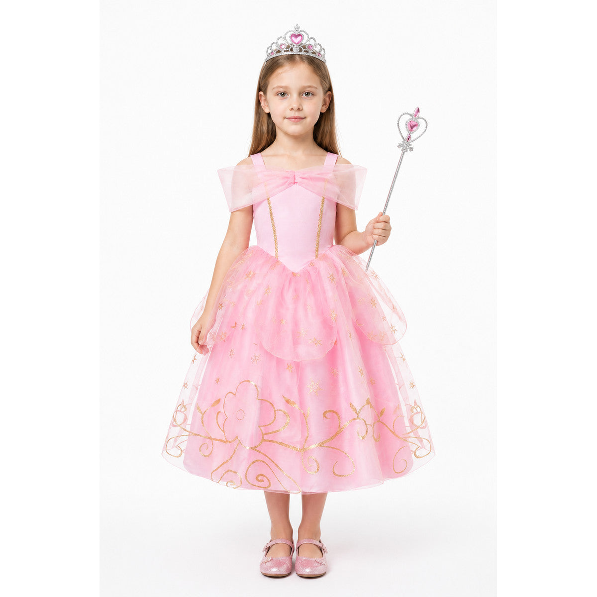 Princess Dress with Crown and Magic Wand main product view
