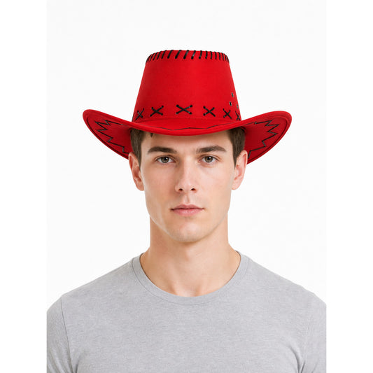 Carnival Cowboy Hat with a Wide Brim front view