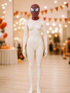 Spider-Man Red-and-Black Full-Face Cosplay Mask