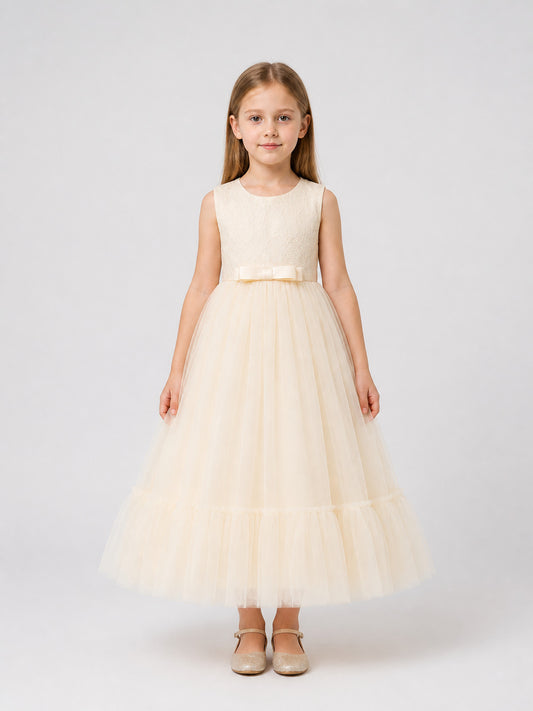 Full Princess Dress with Lace LP-332 for Performances on-model view