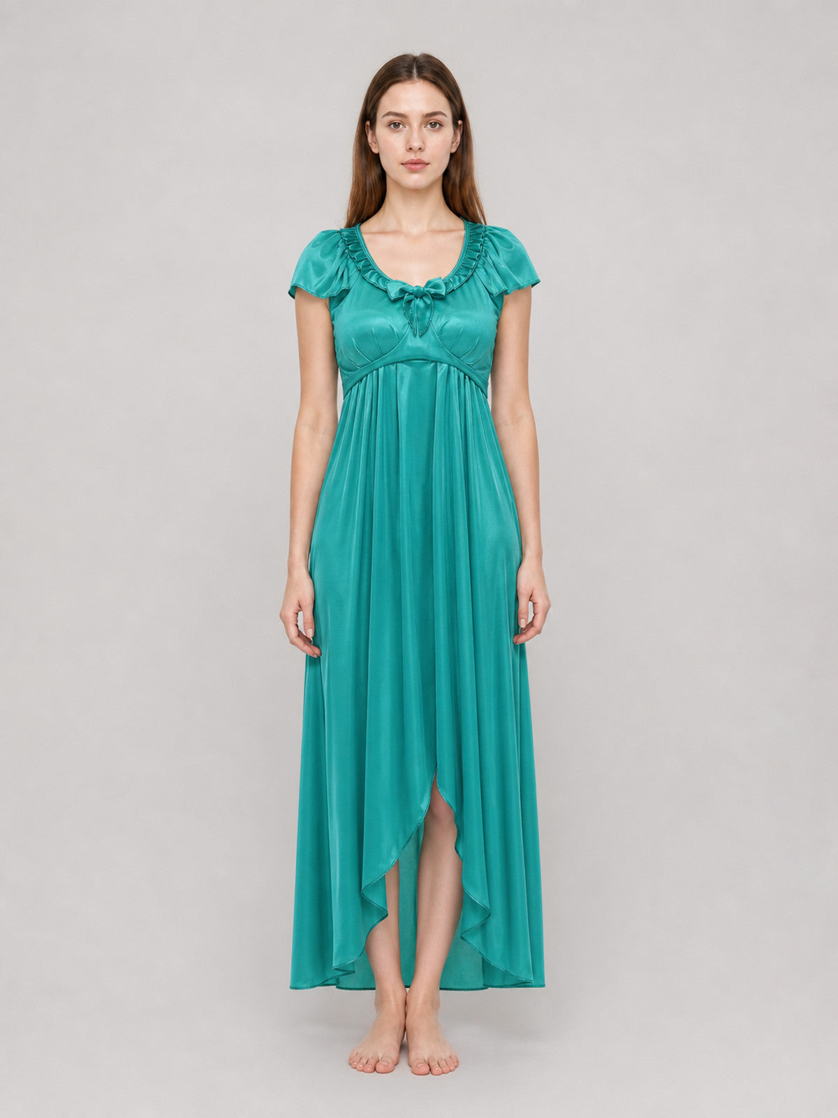 Statue of Liberty Costume Dress with Bows on-model view