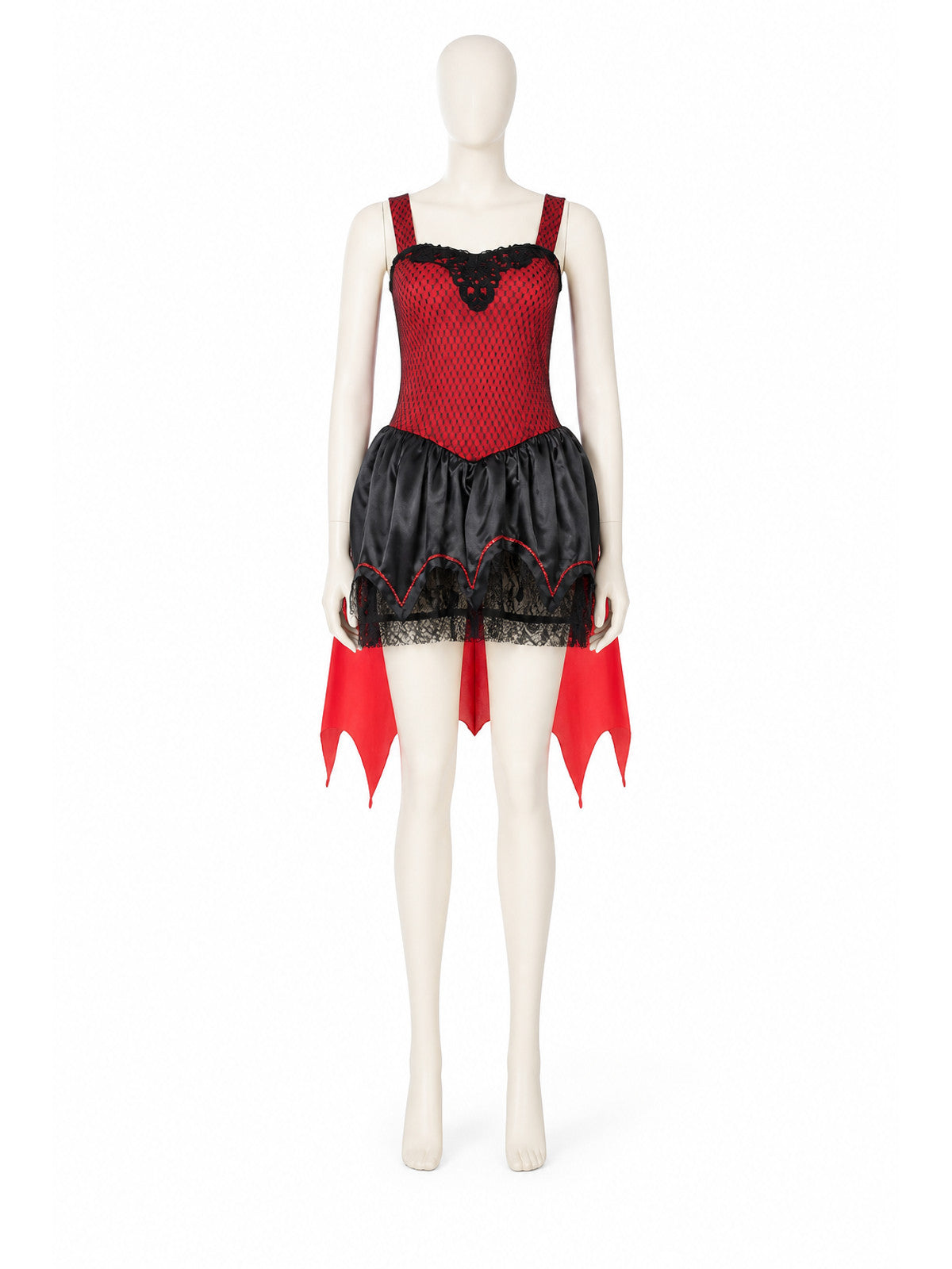 Vampire-Style Dress with Cape and Lace main product view