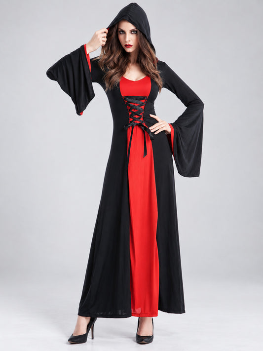 Carnival Dress with Hood and Red Insert