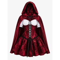 Little Red Riding Hood Costume with Cape and Corset