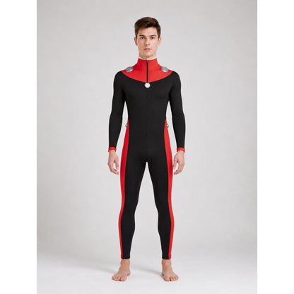 Scott Duval Cosplay Costume, Black and Red Jumpsuit