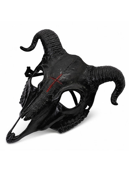 Halloween Mask Supplies Decor Headgear Novelty Creative Goat Skull Mask for main product view