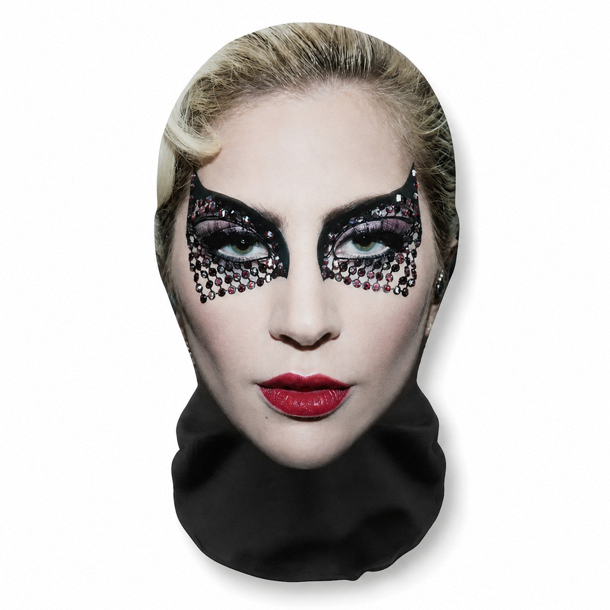 3D Printed Lady Gaga Style Mask, Elastic Full Face Cosplay Balaclava, Breathable Mesh Mask for Singer Concert & Fan Events