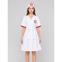 Medical-Themed Costume with Dress and Cap