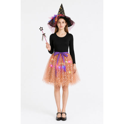 Carnival Costume with Hat and Magic Wand