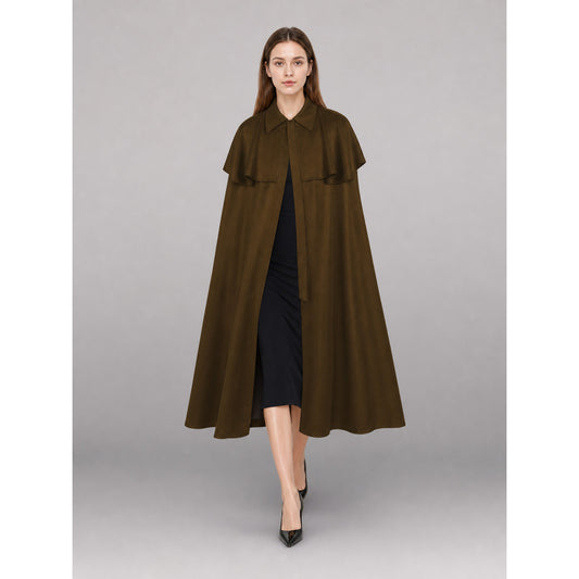 Brown Hooded Carnival Cloak