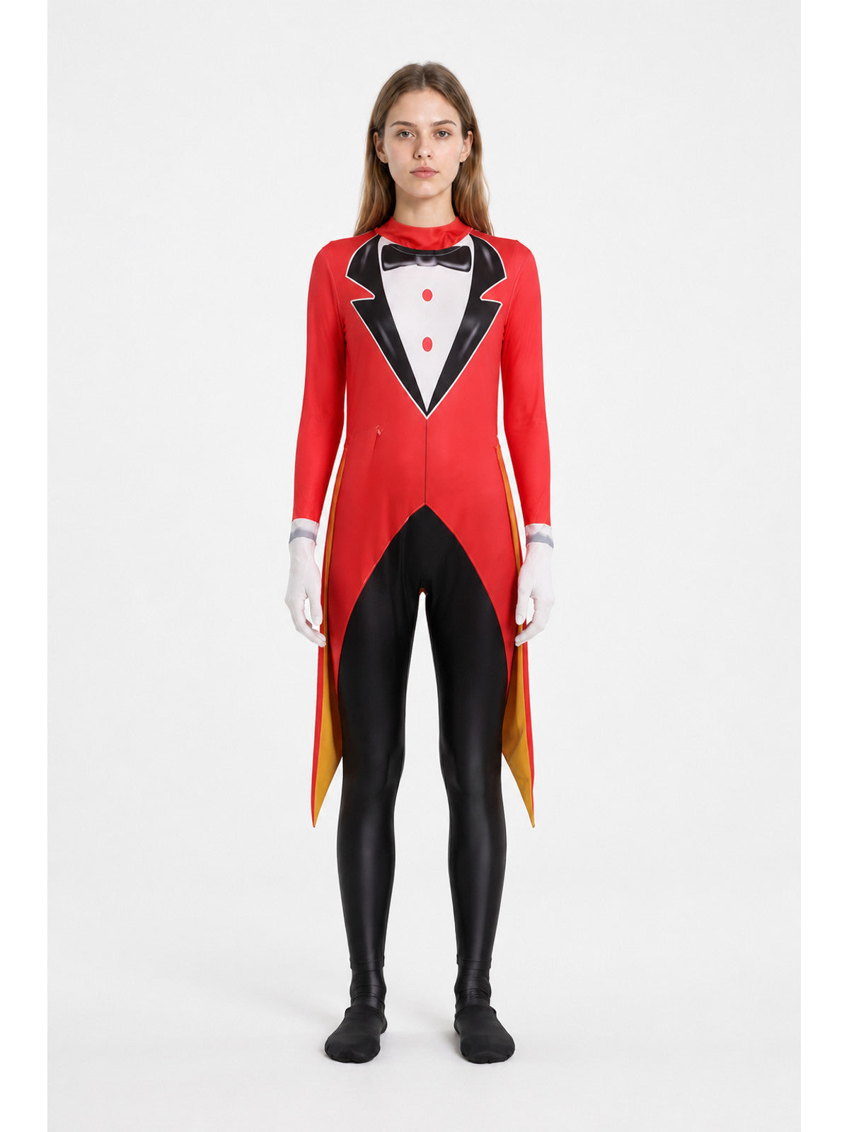 Clown Cosplay Costume, Red Jumpsuit main product view