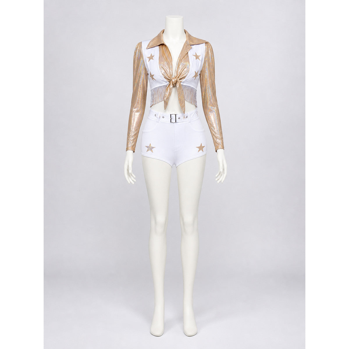 Two-Piece Stage Costume with Gold Stars
