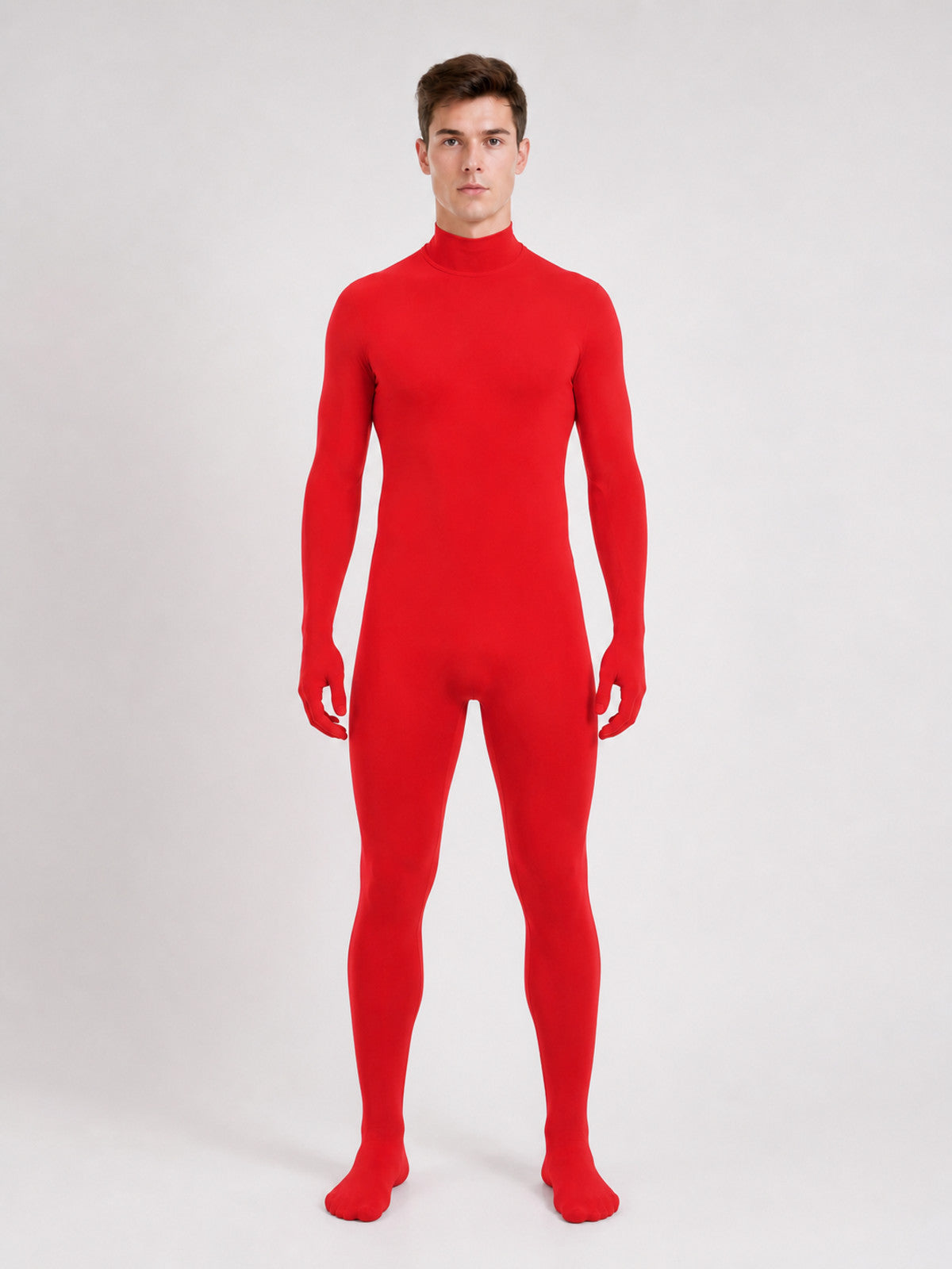 Red Morph Suit for Cosplay and Stage Performances front view