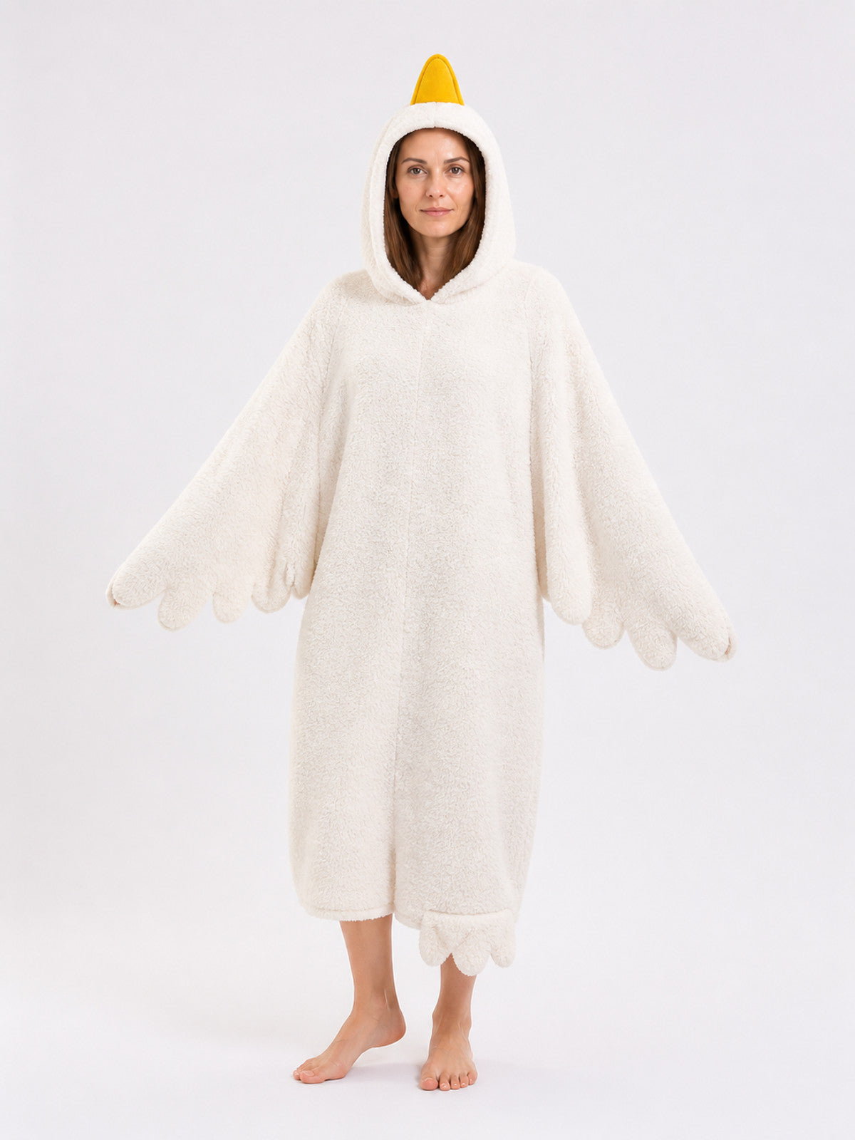 White Goose Costume with Hood main product view