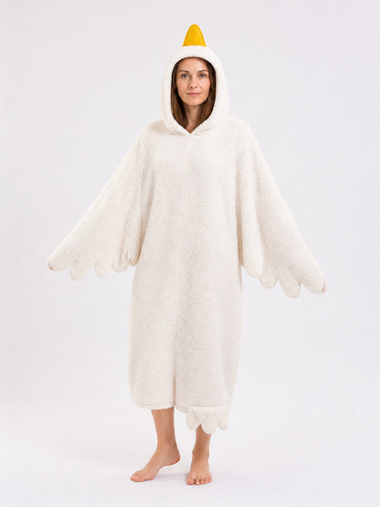 White Goose Costume with Hood main product view