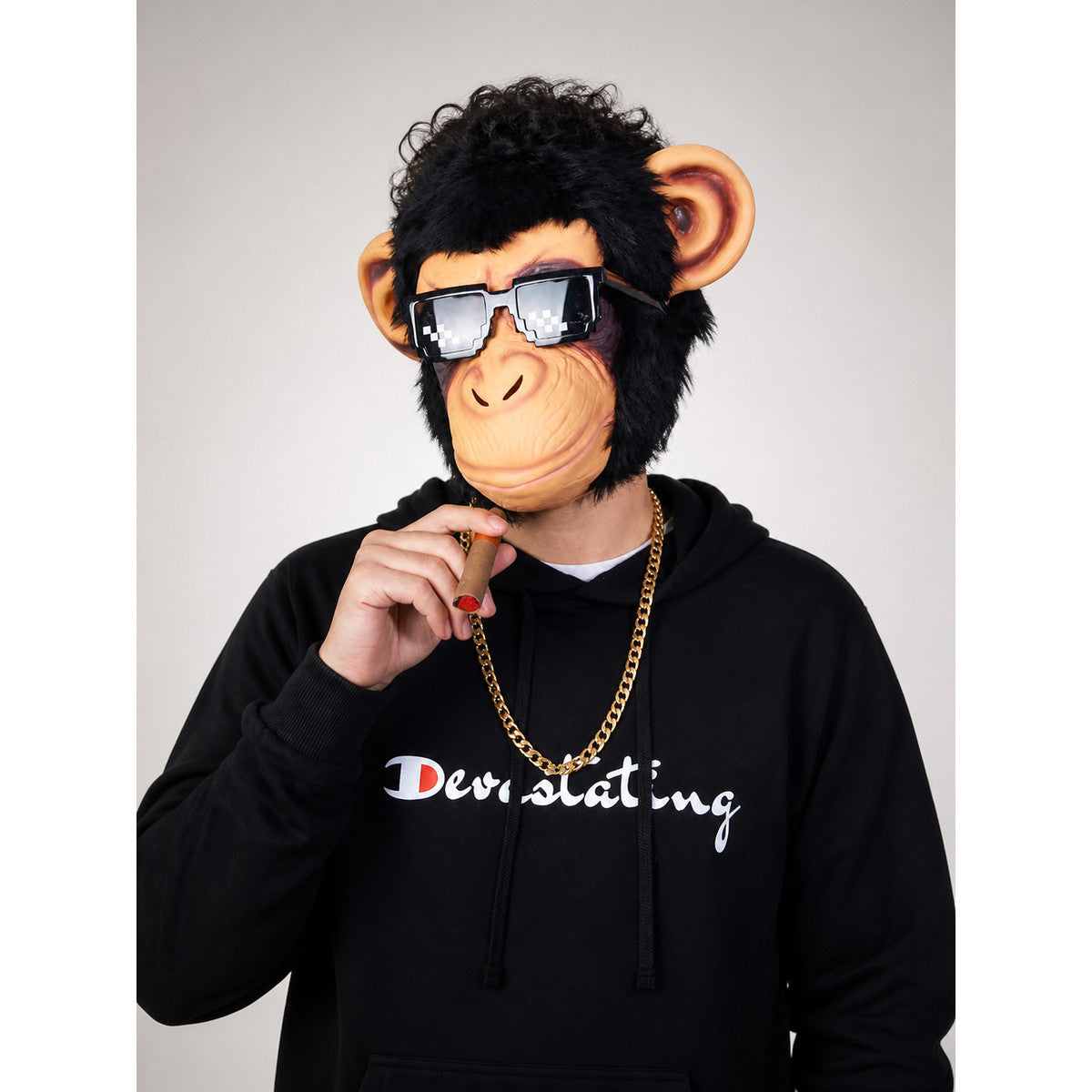 Halloween Gorilla Carnival Mask with Large Ears main product view