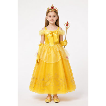 Princess Costume with Full Skirt and Crown for Carnival main product view