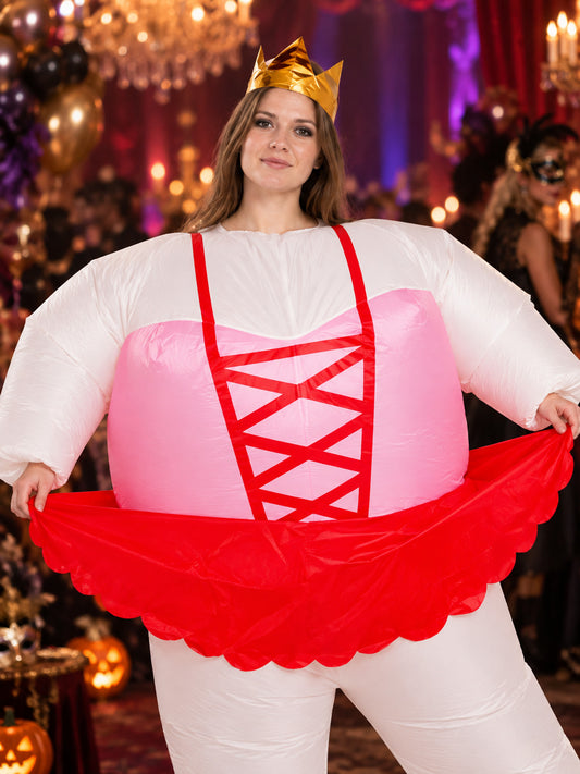 Adult Inflatable Carnival Costume with Crown