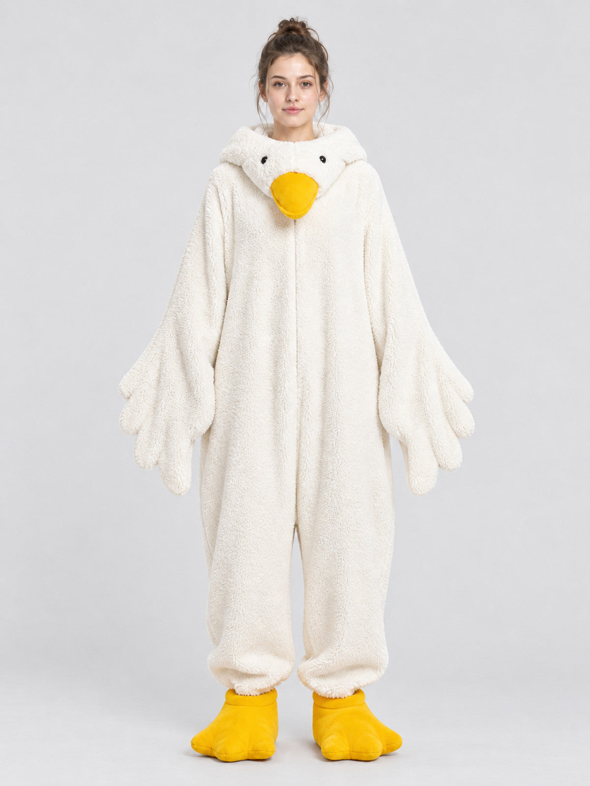 White Goose Kigurumi Pajama with Yellow Details