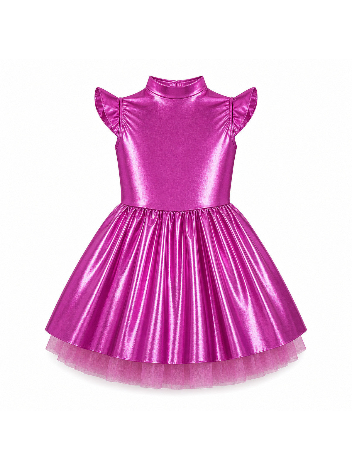 Children Girls Shiny Halloween Alien Cosplay Fancy Costume Space Robot Astronaut main product view