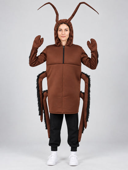 Hooded Cockroach Costume on-model view