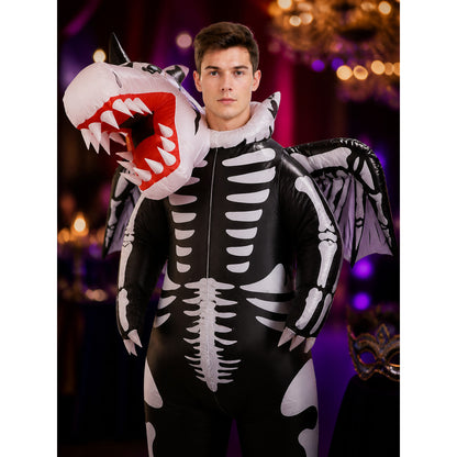 Winged Skeleton Dinosaur Costume for Halloween