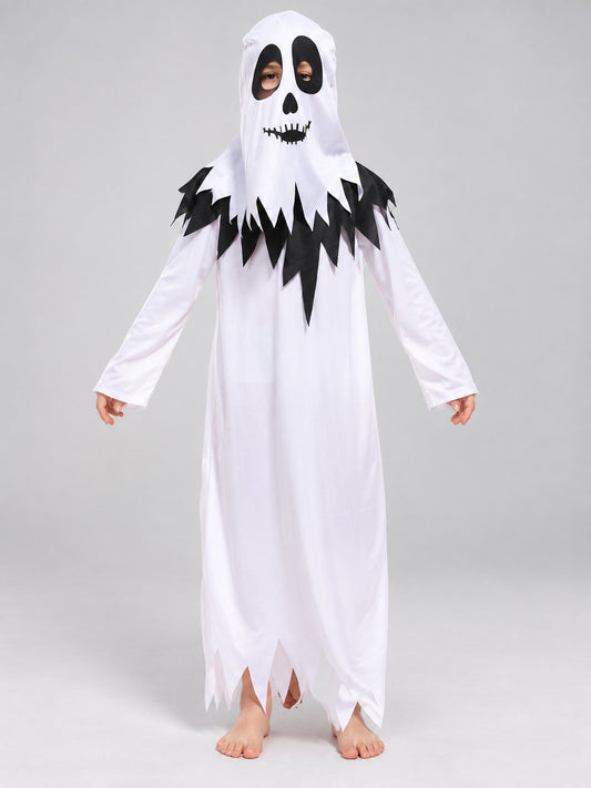 Hooded Ghost Costume on-model view
