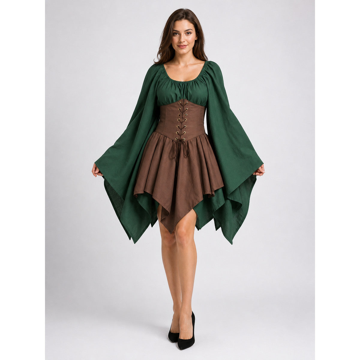Medieval-Style Carnival Corset Dress