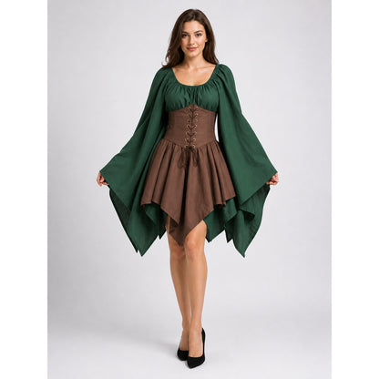Medieval-Style Carnival Corset Dress