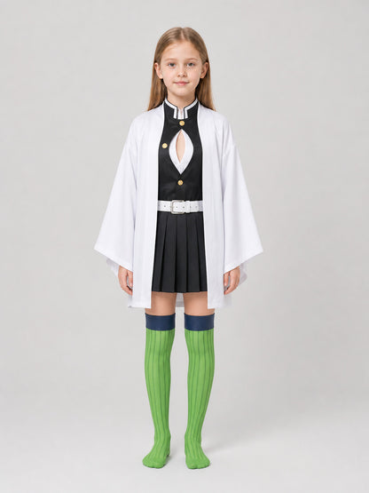 Mitsuri Kanroji Cosplay Costume, Polyester, Cape on-model view