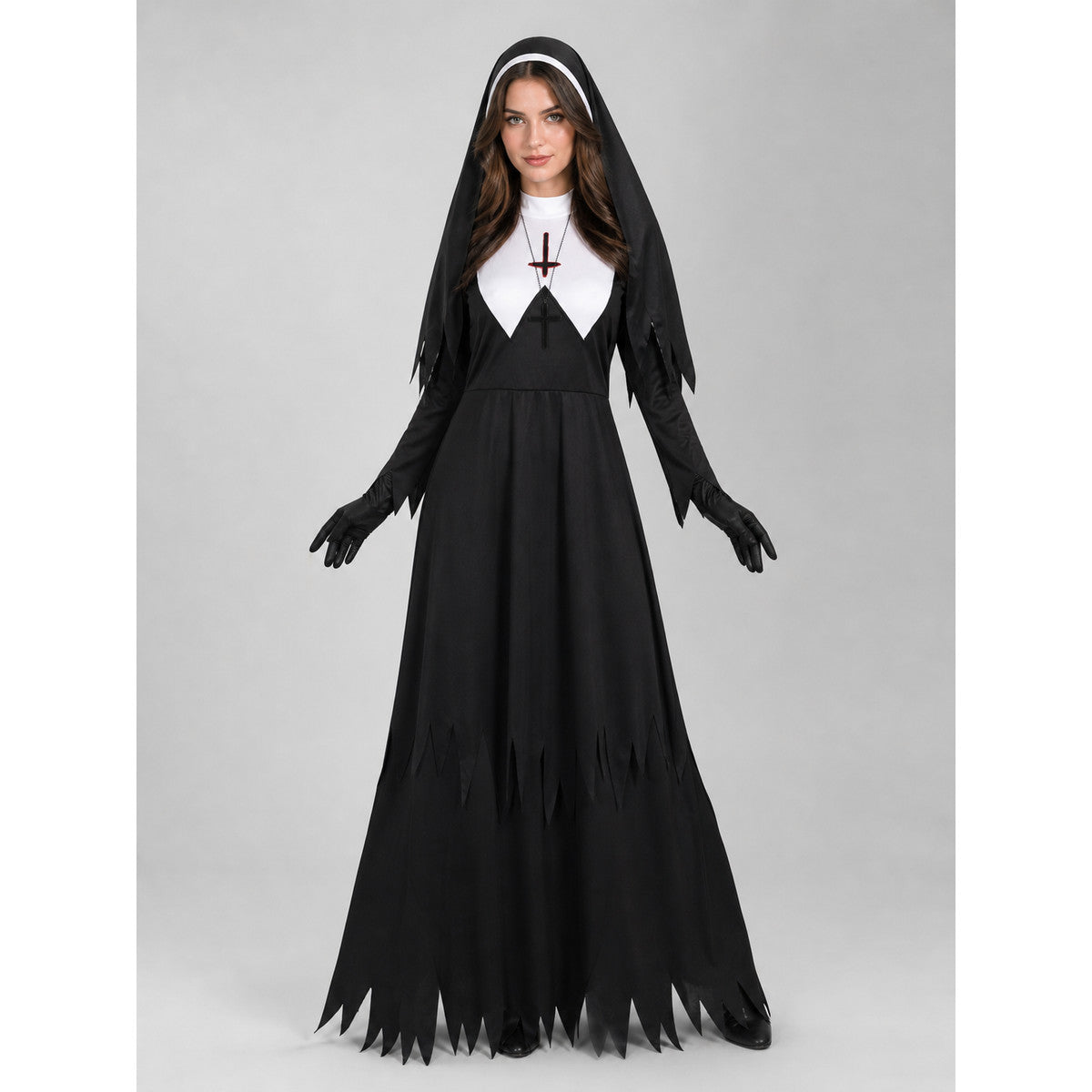 Hooded Religious Robe-Style Costume
