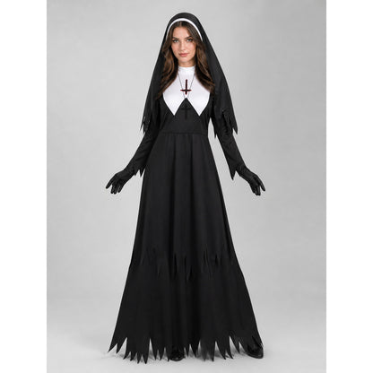 Hooded Religious Robe-Style Costume