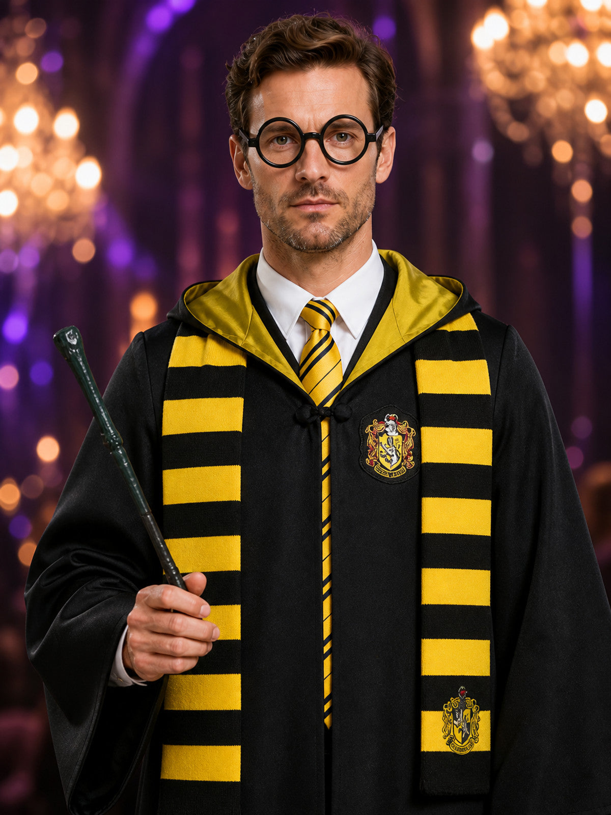 Harry Potter Hufflepuff Robe, 5-Piece Costume