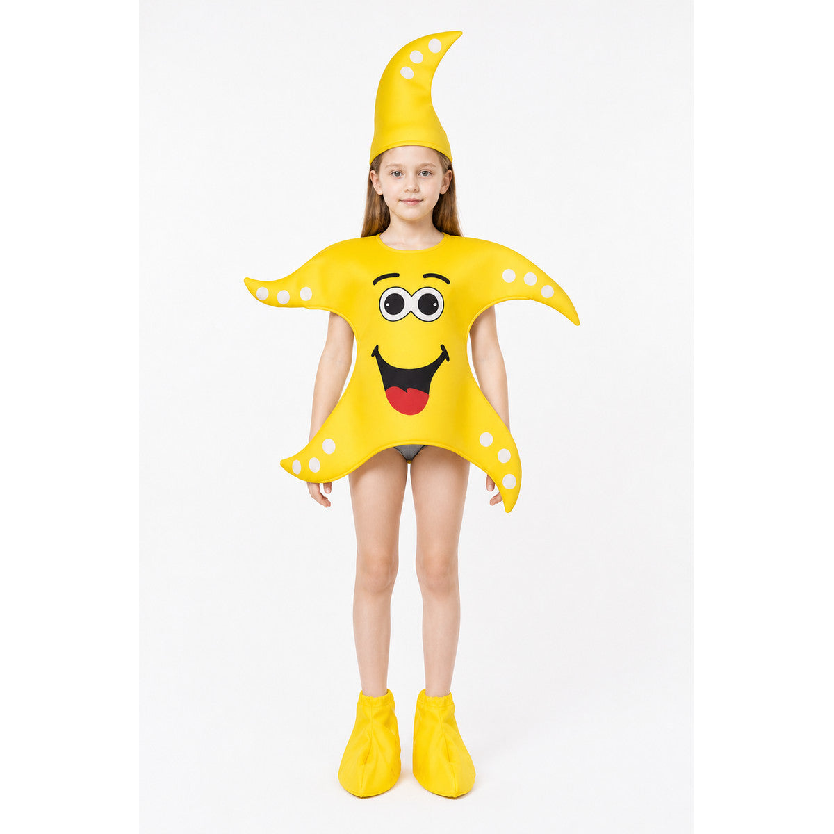 Children's Yellow Polka-Dot and Tentacle Costume for Halloween main product view