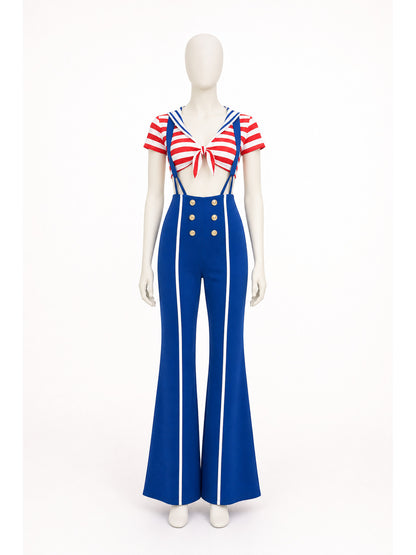 Cosplay Costume: Sailor Top and Bib Pants main product view