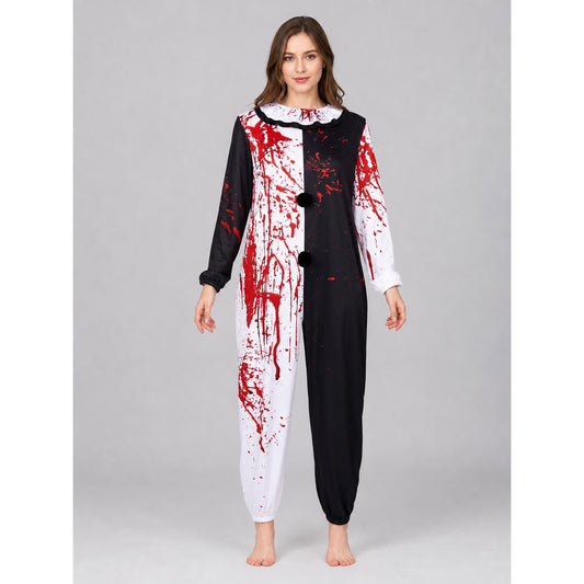 Blood-Splatter Clown Costume for Halloween