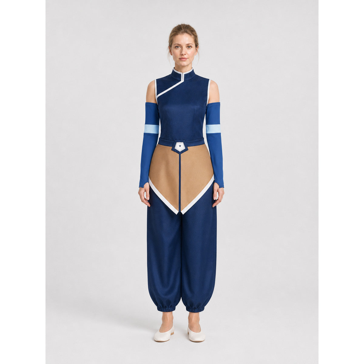Avatar Zuko and Katara Cosplay Costume with Belt and Arm Guards