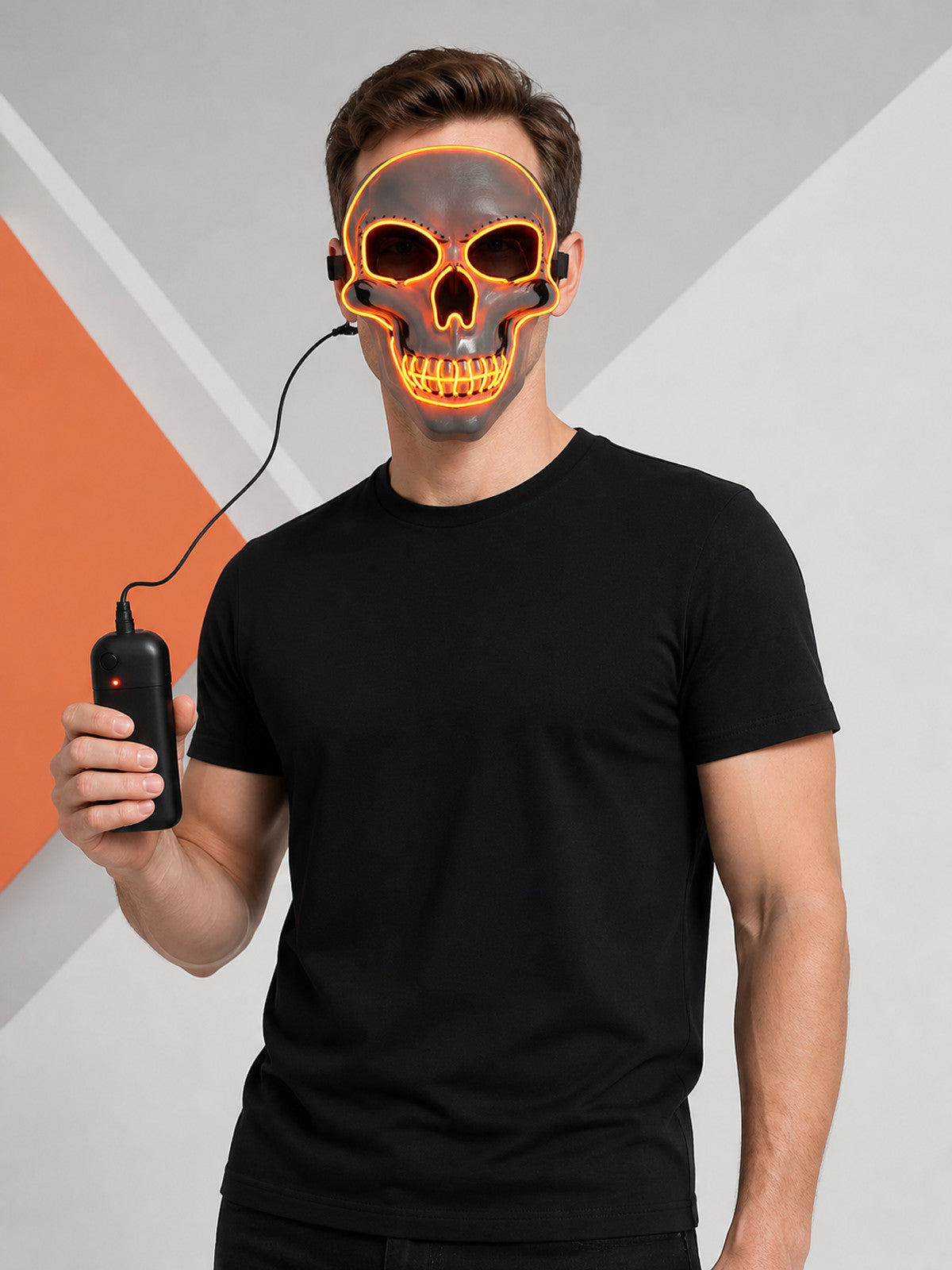 Glowing Skull Carnival Mask for Halloween and Cosplay