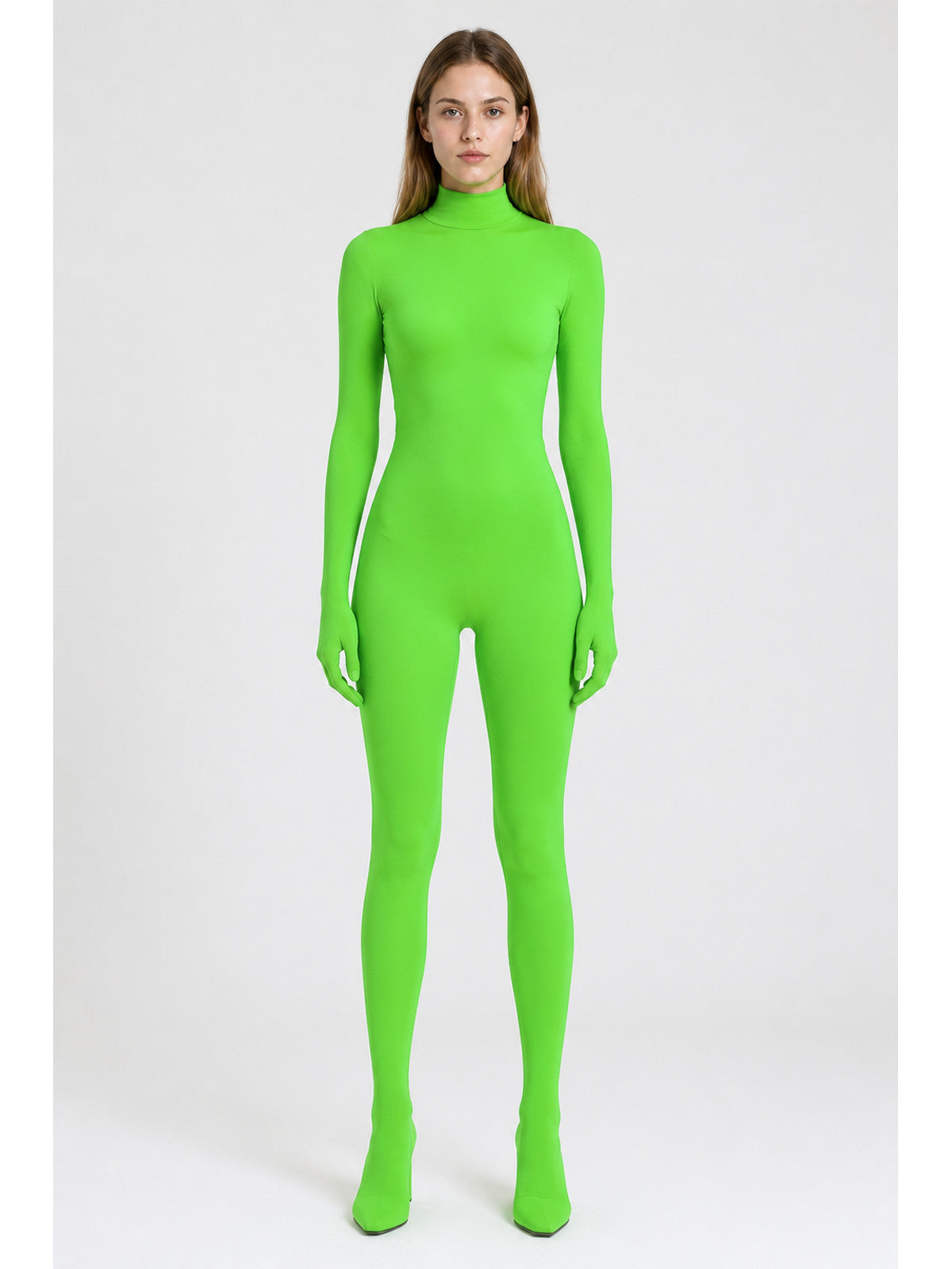 Form-Fitting Jumpsuit with Covered Hands and Feet main product view