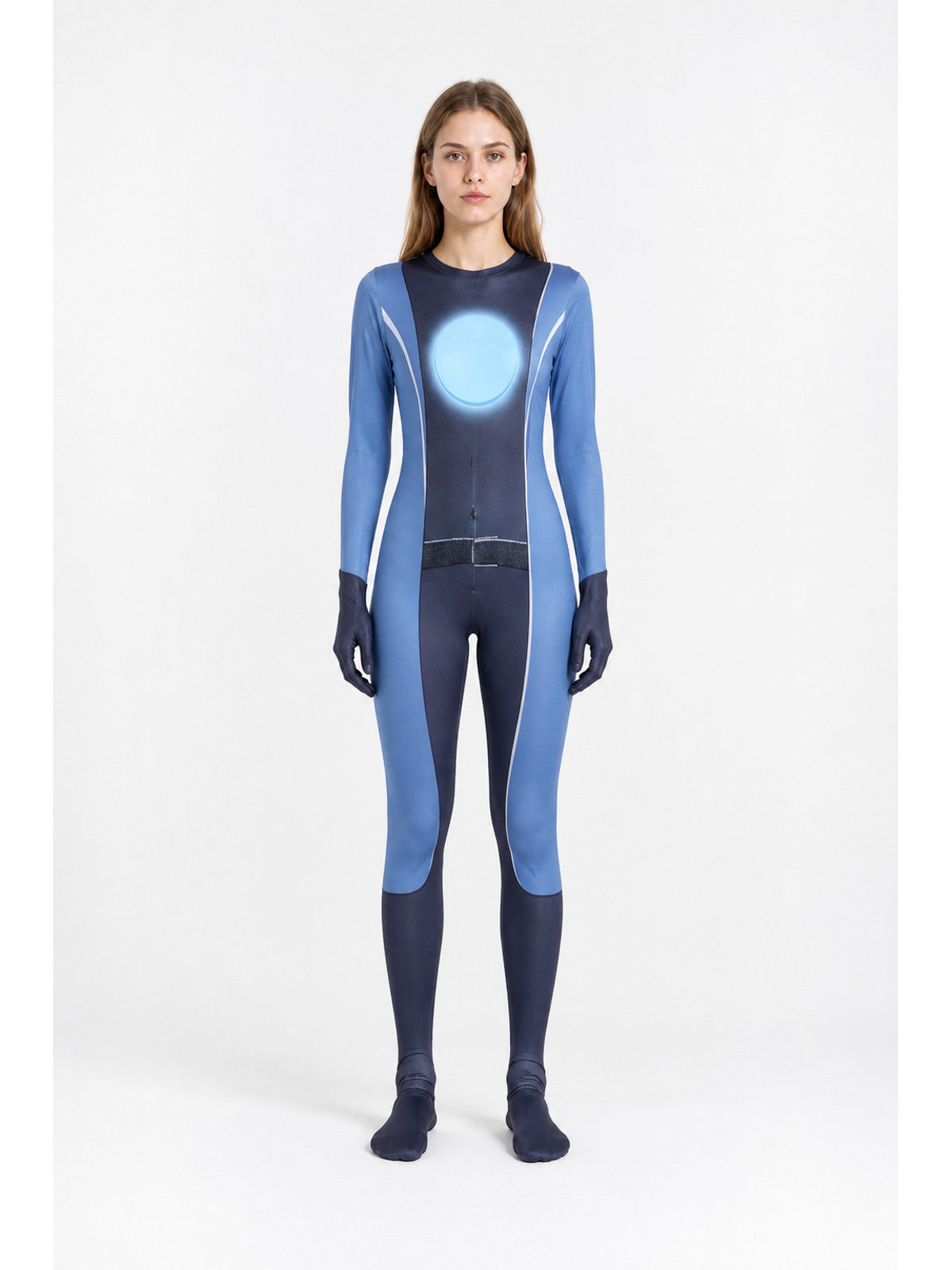 Blue Skibidi Toilet Camera-Man Jumpsuit with Hood main product view