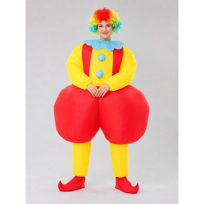 Inflatable Clown Costume for Parties and Performances on-model view