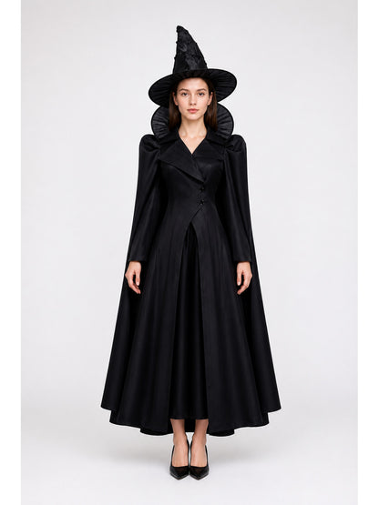 Cosplay Costume: Long Black Robe and Hat main product view