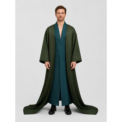Voldemort Robe — Long, with a Sleeveless Top on-model view