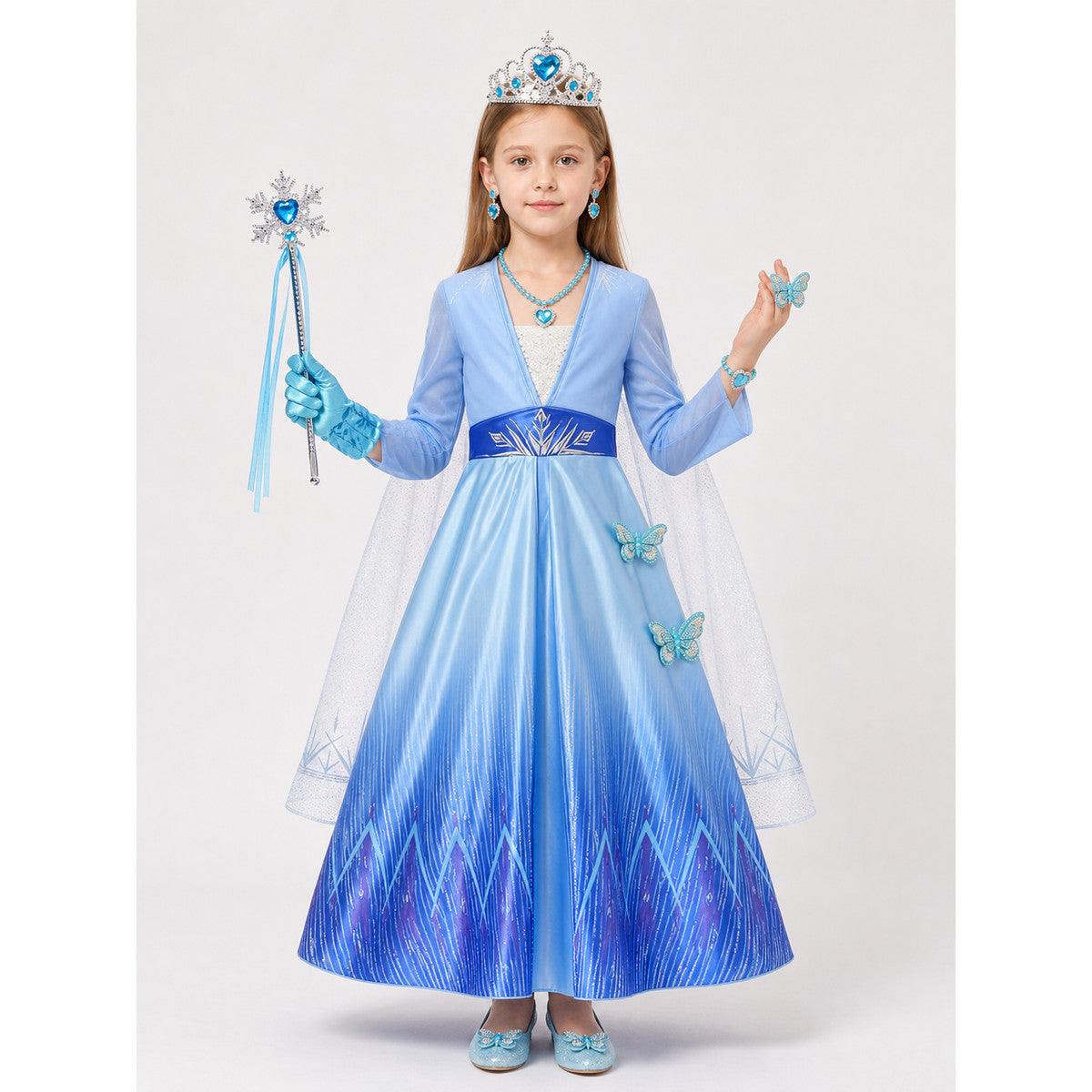 Snow Queen Halloween Carnival Costume main product view