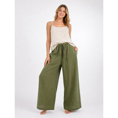 High-Waisted Palazzo Pants with Pockets