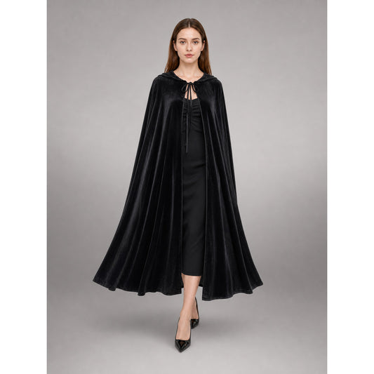 Black gothic carnival dress with sleeves