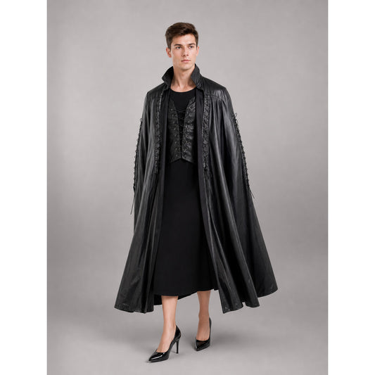 Black Gothic Cloak Costume for Cosplay