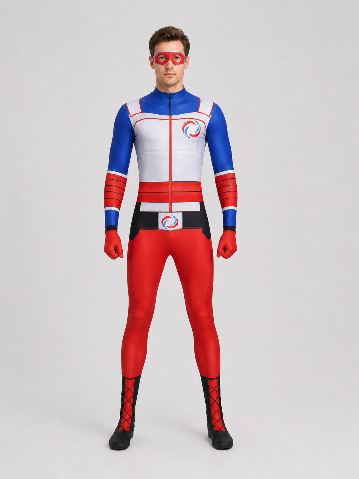 Henry Cosplay Costume: Jumpsuit with Mask on-model view