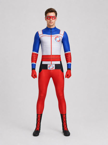 Henry Cosplay Costume: Jumpsuit with Mask on-model view
