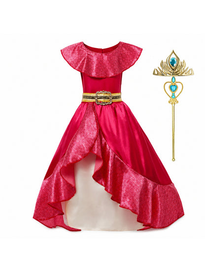 Kids Cosplay Clothing Girls Princess Elena Costume Halloween Carnival Role